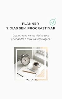 Livro Planner 7 dias sem procrastinar