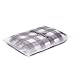 SevenFish 48 inch Buffalo Plaid Christmas Tree Skirt Black and White Buffalo Check Tree Skirt with Pom Pom for Christmas Decorations