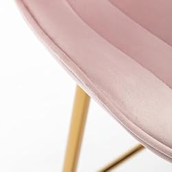 GBZB 24 Inches Gold Bar Stools, Velvet Counter