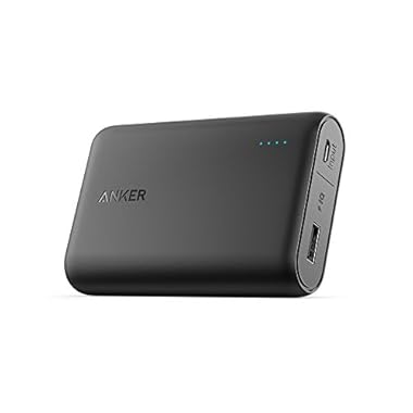Anker PowerCore 10000 Portable Charger, One of The Smallest and Lightest 10000mAh External Battery, Ultra-Compact High-Speed-Charging-Technology Power Bank for iPhone, Samsung Galaxy and More
