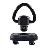 JIALITTE Keymod Adaptor Push Button 1 inch QD S-ling Swivel with Keymod Base Attachment