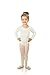 Elowel Girls' Team Basics Long Sleeve Leotard Ivory (size-8-10)