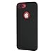 iPhone 7 Plus Case, Black Durable Shock Absorbing Rubber Cover with Excellent Grip fits 5.5 inch iPhone - Tough & Protective and Light & Slim | totallee The Doberman (Black)