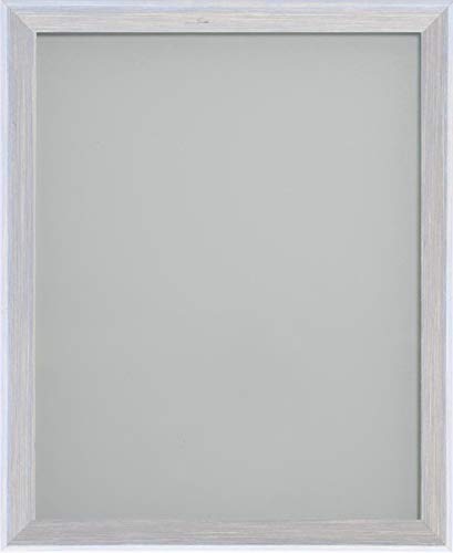 Frame Company Hawthorn Range Wooden Photo Frame, Silver Grey, 10x10 Inch *Choice of Colours and Sizes* Fitted with Real Glass