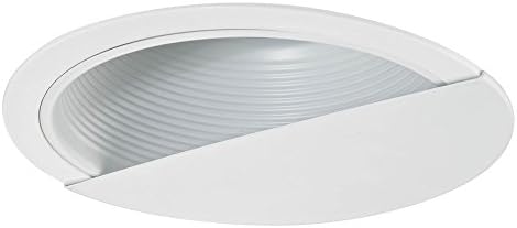 White Baffle Wall Washer Trim for 6-Inch Recessed Cans