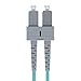 LC to SC OM3 Fiber Patch Cable Multimode Duplex - 10m (32ft) 50/125 10Gb Aqua - Beyondtech PureOptics Series