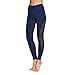 ONGASOFT Women Mesh Yoga Leggings Workout Pants w Inner Pocket Gym Capri