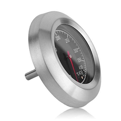 Dalkeyie Round Stainless Steel Oven Food Cooking Baking Double Metal Thermometer Household Temperature Gauge 60-430 Degrees Celsius(Silver)