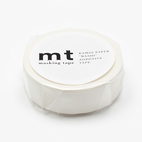 Mt solids washi paper masking tape, 3/5" x 33 , matte white …