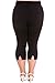 Hell Bunny Tina 50s Vintage Retro Style Capri Trousers 3/4 Length Pedal Pushers - Black (L)