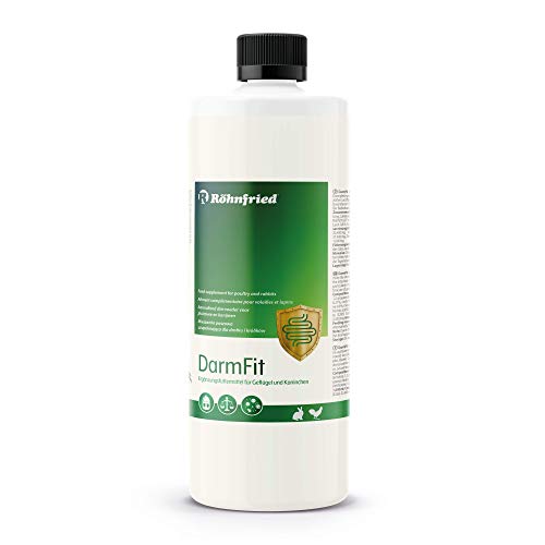 Röhnfried â DarmFit Ergänzungsfuttermittel mit Spurenelementen Konzentrat (5 ml/Liter Trinkwasser) für Geflügel: Hühner, Puten, Gänse, Enten | Immunabwehr und Darmgesundheit (1000 ml)