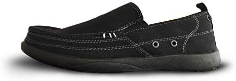 Men's Slip-on Cloth Shoes Canvas Loafers Outdoor Leisure Walking Driving Shoes（Order one Size up
