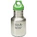 Klean Kanteen 12 oz Stainless Steel Water Bottle with Loop Cap - Brushed Stainless