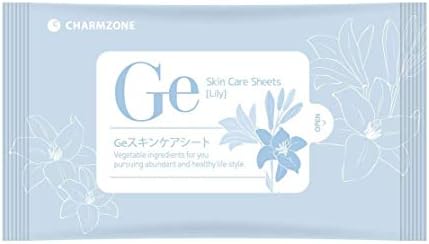 CHARM ZONE(チャームゾーン) Geスキンケアシート ホワイトリリー 10枚入×6個セット 人気韓国コスメ! クレンジングもスキンケアもこれ1枚でOK!
