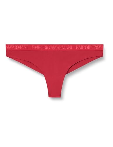 Emporio Armani Mezze Sottoveste da Donna in Microfibra, Confezione da 2, Colore Rosso, S, Rosso, S
