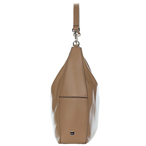 Gianni Chiarini Italian Made Brown Pebbled Leather Large Hobo Bag