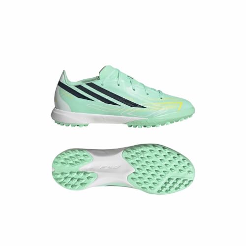 [アディダス] フットサルシューズ F50 HYPERFAST LEAGUE TF ボーイズ OMS29 パルスミント/ナイトネイビー/ソーラーレモン (KK1320) 20.0 cm