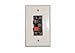 Speaker Terminal Wall Plate 2 Spring Clips for Stereo Home Theater Sound System