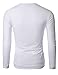 Doublju Mens Basic Crew Neck Long Sleeve Slim Fit T-shirts (Pack of 3 or 5)