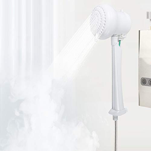 New Electric Shower Head Heater Instant Hot Water Heater Bath with Wall Support/Tube Plastic Pipe Three Water Temperature Control - Thumbnail 7