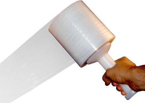 - PSBM Mini Stretch Wrap with Plastic Handle, 12 Rolls 5 Inch x 650 Feet 100 Gauge Heavy Duty Clear Plastic Wrap Industrial Strength Shrink Film for Moving, Packing & Shipping