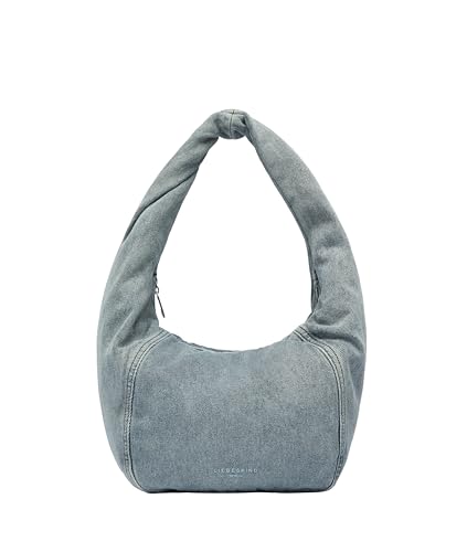 LIEBESKIND BERLIN bolso de hombro Farrah Hobo Bag Blue Denim gris azulado