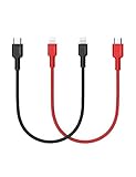 AUKEY USB C to Lightning Cable (1ft 2-Pack MFi Certified) Nylon PD Fast Charging Cable Type C to Lightning Charger Compatible with iPhone 11 Pro/X / 8 Plus, iPad Pro 2017, and Other Apple Devices