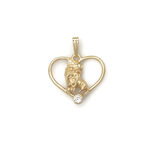 HANDMADE 14Kt Yorkshire Terrier Pendant