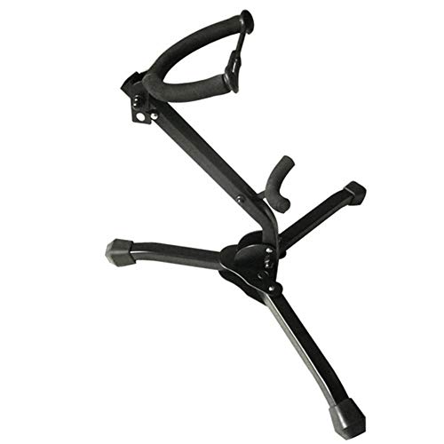 Gyswshh Portable Foldable Alto/Tenor Saxophone Stand Sax Holder Instrument Accessories Black