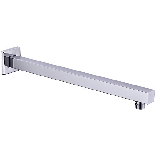Shower Arm with Flange 16 Inch Stainless Steel Overhead Shower