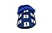 DUK11-3 - Duke Blue Devils - Large - Happy Feet Mens and Womens Chevron Slip On Slippers