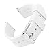 Archer Watch Straps - Soft Silicone Quick Release Watch Bands (White, 16mm)