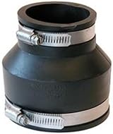 Swell UK Rubber Reducer 4-2 Inch Pond Pipe Fitting with Clips