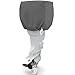 North East Harbor Trailerable Outboard Boat Motor Engine Cover 50-115 Horsepower - Gray Heavy Duty Water Resistant Thick Polyester Fabric