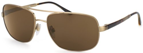 Burberry BE3064 Sunglasses-1167/73 Brushed Burberry Gold (Brown Lens)-60mm