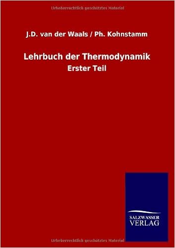Lehrbuch Der Thermodynamik German Edition Jd Van Der - 