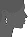 1928 Jewelry Women's Jet Black Crystal Bridal Teardrop Earrings