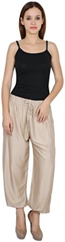 Nakashi Women Casual Elastic Waist Plane Hippe Boho Yoga Palazzo Pants Plus Size.