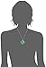 Amazon Collection Rhodium-Plated Sterling Silver Green Jade Scroll Pendant Necklace, 18