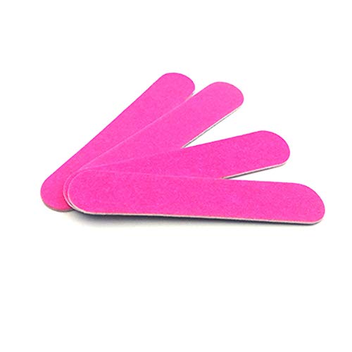 image for KISEER Mini Nail Files Bulk, 100 Pcs Disposable Double Sided Emery Boa