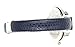 Women's Classic Snake Style Easy Read Bangle Cuff Watch (Navy Blue)