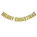 Gold Glitter Merry Christmas Ya Filthy Animal Party Banner, Animal Christmas Decorations Funny Banner for Home Alone