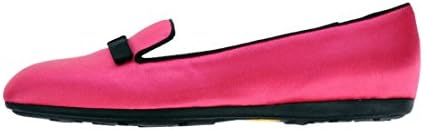 Frette by Harrys of London Allegra SILK Smoking Slipper / Flat (6, Pink)