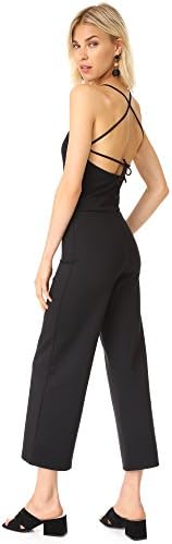 The Hours Women's Cross Back Jumpsuit, Black, X-Small