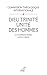 Dieu Trinité, unité des Hommes : Le monothéisme chrétien contre la violence by