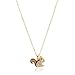 ESPYNY Cute Little Brown Tail Squirrel Necklace (Gold Plated)