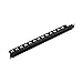 Navepoint 1U Rack Mount Cable Management Panel with Tidy Brush Slot for Cable Entry for 19-Inch Rack Or Cabinet Black primary
