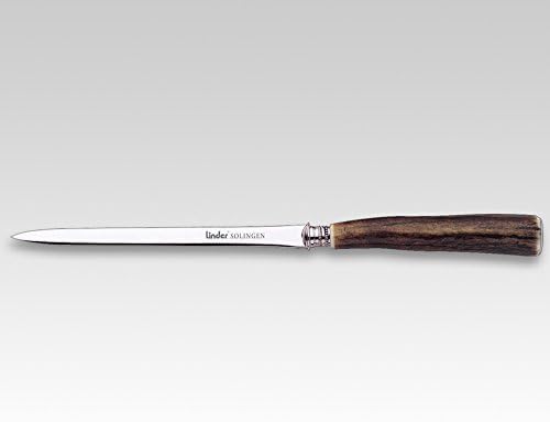 LINDER Solingen German Hunting Hunter Accessories Letter Opener Staghorn Stainless Steel Natural Horn Handle