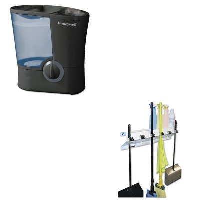 KITEXC3336WHT2HWLHWM950 - Value Kit - Honeywell Warm Mist Humidifier (HWLHWM950) and Ex-cell The Clincher Mop amp;amp; Broom Holder (EXC3336WHT2)