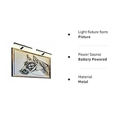 Xuolder LED Picture Lights,16 Inch Wireless Art